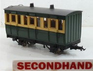 Accucraft IOM Coach with 5 figures Unboxed