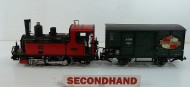 LGB Red Corpet Louvet with Sound boxcar Unboxed