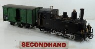 LGB Black Corpet Louvet with sound boxcar Unboxed