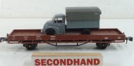 O Gauge open wagon with car unboxed