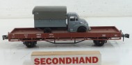 O Gauge open wagon with car unboxed