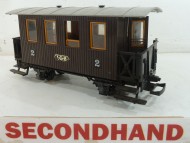 LGB 4 wheel coach Brown unboxed