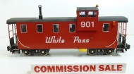 Lgb White Pass Caboose Red #901 unboxed
