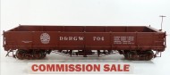 AM20-502 AMS D&RGW Drop bottom gondola #704