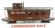 AC83-147 Caboose D&RGW #0540 Silver Stream Series