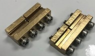 Split Jaw Products Brass 1Pr Code 332 Double Clamp Set