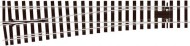 Peco O gauge code 124 BH L/H Medium turnout electrofrog