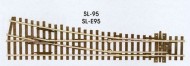 Peco Ho/OO SL-E95 R/H medium turnout electrofrog
