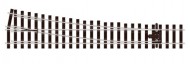 Gauge 1 Right hand turnout 10ft radius Electrofrog