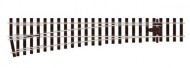 Gauge 1 Left hand turnout 10ft radius Electrofrog