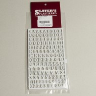 ALPHABET & NUMERALS PLASTIC - 7mm