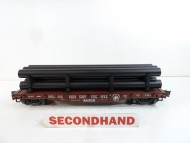 Aristocraft 46305 Flat Wagon Open With Pipe Load